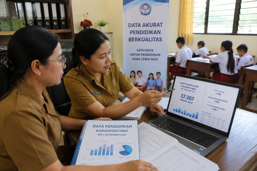 Data Pendidikan Nias Diperbarui, 37.307 Peserta Didik Tercatat