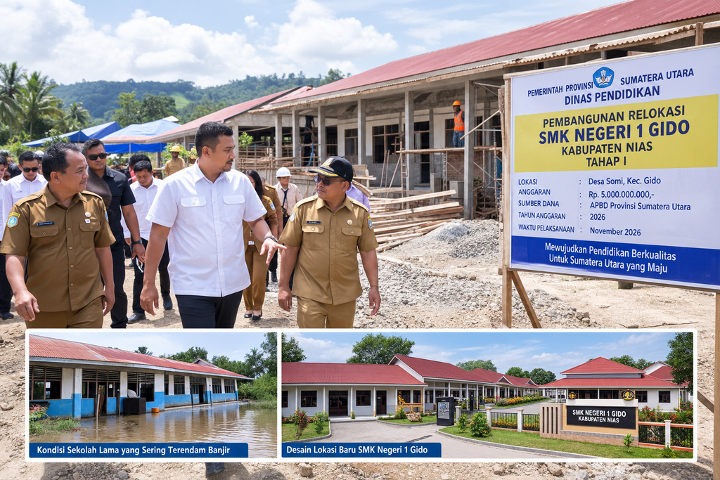 Relokasi SMKN 1 Gido Terus Dikebut, Sekolah Baru Ditargetkan Rampung November 2026